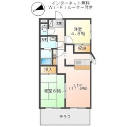 グリーンハイツ大塩の物件間取画像